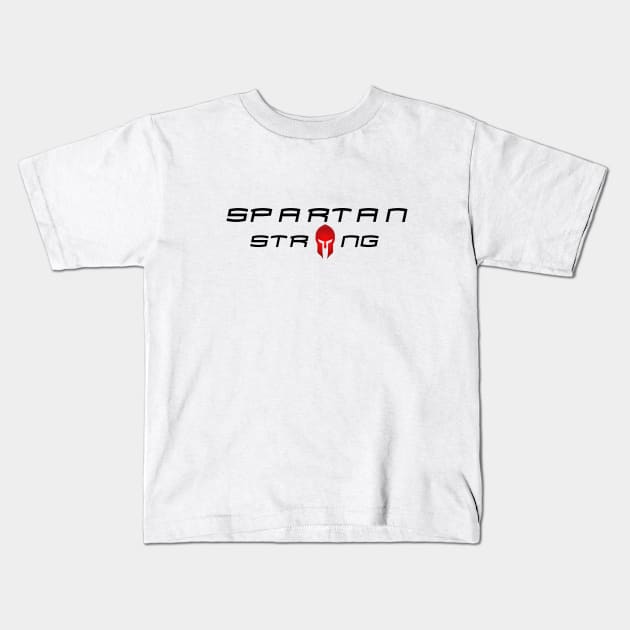 Spartan Strong Warrior 300 msu Helmet Kids T-Shirt by Salaar Design Hub